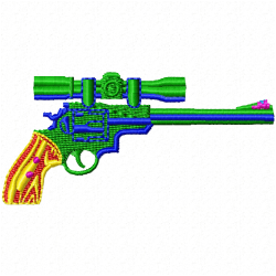 Guns Embroidery Design 4 Guns Embroidery Design 4